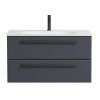 Тумба под раковину Cezares ECO ECO-900-2C-SO-GR-P 90х50 подвесная цвет черный