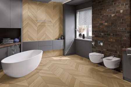 Кварцвиниловая плитка Damy Floor CHEVRON LVT DF03-Ch-LVT Тюильри толщина 0.25 см 43 класс 600х127