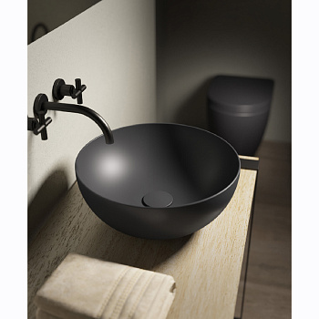 Раковина из санфаянса Hatria HAPPY HOUR A0Y1VF08 40х40 накладная цвет серый