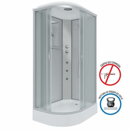 Душевая кабина Niagara Classic 33121423RG 120х80 асимметричная с крышей ориентация правая