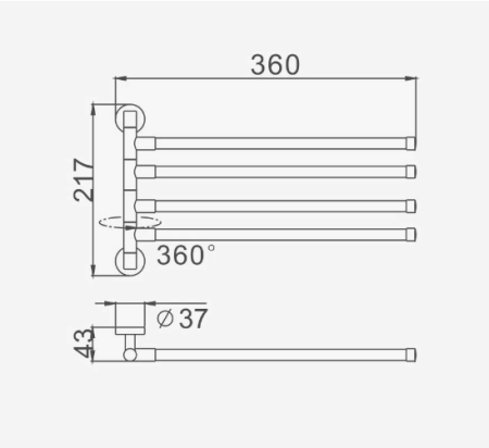 Полотенцедержатель D-Lin D255111