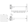 Верхний душ Gessi Rettangolo 15199#031 30х30 хром