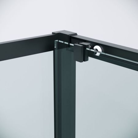 Душевой уголок Grossman Cosmo 120.K33.02.1490.21.00 140х90 стекло прозрачное профиль черный без поддона