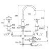 Смеситель Stella Hi-Fi CT 00015 CR00 на раковину хром