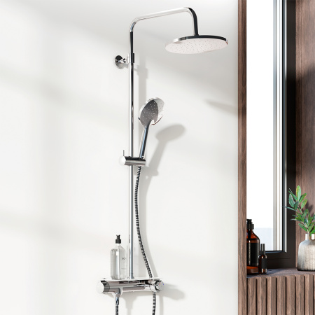 Душевая стойка Damixa Jupiter 977750000 настенная цвет хром