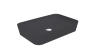 Раковина из сантехнического фарфора Creavit Ultra UL060-00AM00E-0000 60х40 накладная цвет черный 1 отверстие под смеситель