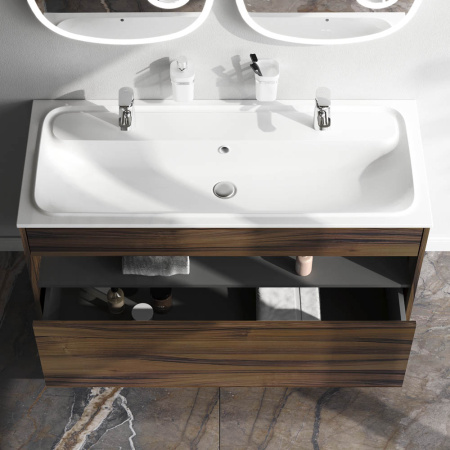 Тумба под раковину Am.Pm Func M8FFUX1201OF 121х49х70 подвесная цвет темное дерево