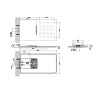 Верхний душ Gessi Tremillimetri 33083#299 30х55 черный