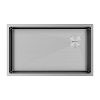 Кухонная мойка Paulmark NEXT-SKEW 74 UNI PM887444-BS 74х44 цвет брашированная нержавеющая сталь поверхность матовая