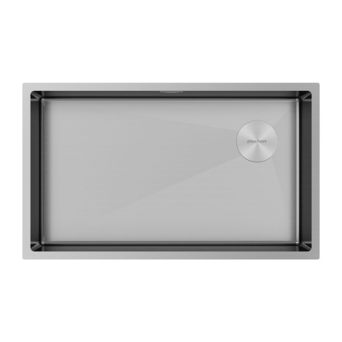 Мойка кухонная Paulmark NEXT-SKEW 74 UNI PM887444-BS 74х44 брашированная нержавеющая сталь