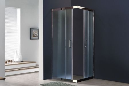 Душевой уголок Royal Bath HPD RB8090HPD-C-CH 90х80 стекло рифленое профиль хром без поддона