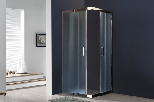 Душевой уголок Royal Bath HPD RB8090HPD-C-CH 90х80 стекло рифленое профиль хром глянцевый без поддона - фото 2