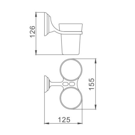 Стакан Maretti Karla KA8022010