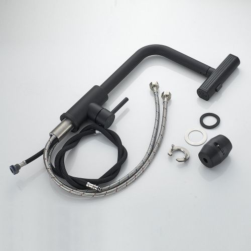 Смеситель для кухни Shevanik S263H на мойку черный - фото 4