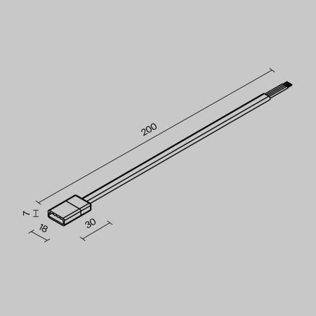 Коннектор для уличной трековой системы Maytoni Outdoor Exility IP O-TR002-HSP
