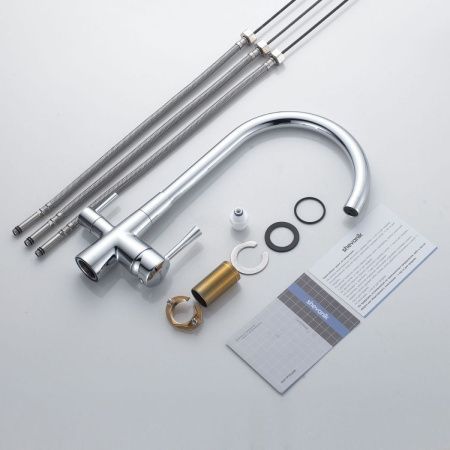 Смеситель для кухни Shevanik S428 на мойку хром