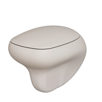 Чаша унитаза подвесная Ambassador Diamond 123T20401R цвет бежевый матовый без сиденья