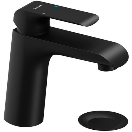 Смеситель Ravak FLAT X070172 на раковину черный матовый без термостата