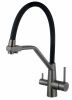 Смеситель для кухни Esko Kitchen K25GMB на мойку вороненая сталь