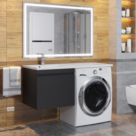 Тумба с раковиной Uperwood Magenta 51930205155 120х50 цвет черный