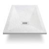 Душевой поддон из искусственного камня Vincea H30 VST-4SR9014W 140х90 белый