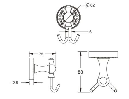 Крючок Rose RG10Q RG1021Q