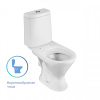 Унитаз-компакт напольный с бачком Santeri Грация 1P2103S0000BF белый с сиденьем каскадный смыв