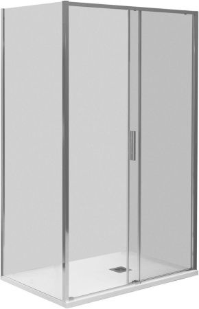 Душевая перегородка Aquanet Pleasure Evo AE65-F80-CT 80х190 стекло прозрачное профиль хром