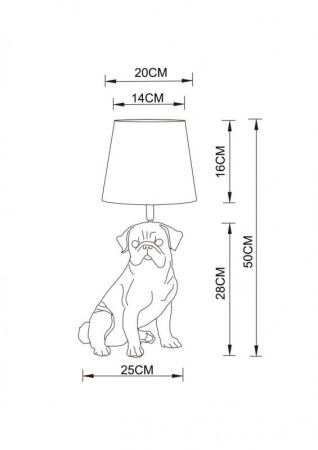 Настольная лампа Arte Lamp BOBBY (БОББЫ) A1512LT-1WH