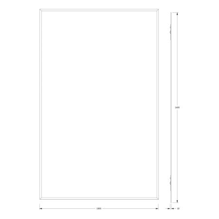 Зеркало Evoform Comfort BY 0960 100х160 подвесное