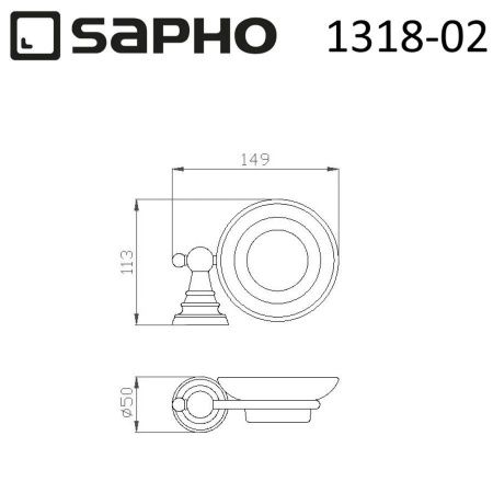 Мыльница Sapho DIAMOND 1318-02