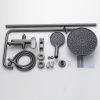 Душевая стойка Shevanik S4336T настенная цвет оружейная сталь