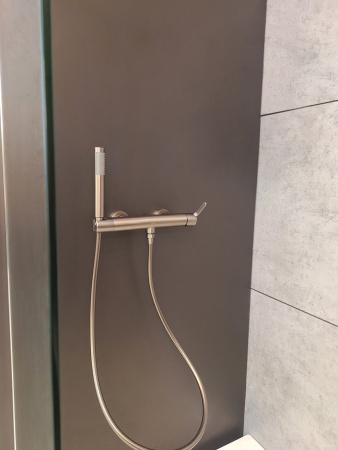 Смеситель для душа AltroBagno Unione AltroBagnoUnione030604GM настенный оружейная сталь