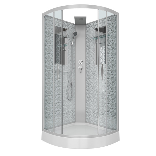 Душевая кабина Niagara Luxe 7715WBK 90х90 четверть круга