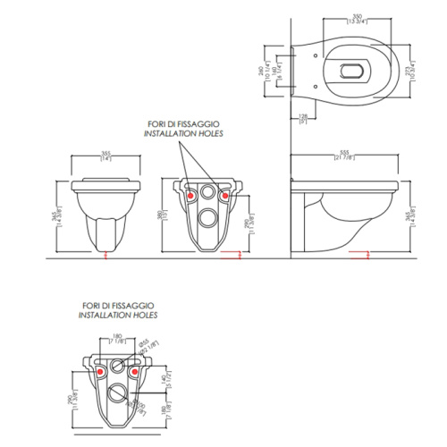 Чаша унитаза подвесная Devon Devon Blues IBWCSBLUES цвет белый без сиденья смыв торнадо - фото 2