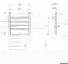 Полотенцесушитель электрический Wonzon & Woghand Bonn WW-AL409-BR 45х90 никель