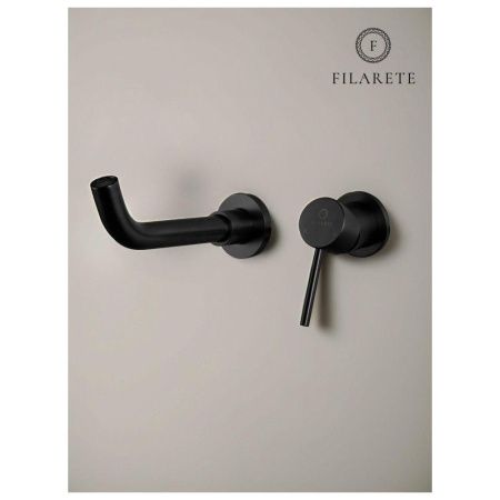 Смеситель для раковины Filarete Roun FL4020BL встраиваемый в стену черный