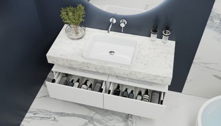 Тумба Velvex UNIT tpUNI.60.H27.Y-223 60х50 подвесная цвет белый