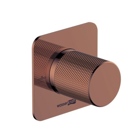 Переключатель на 2 выхода Wasserkraft Paar 8800 A309 встраиваемый в стену розовое золото