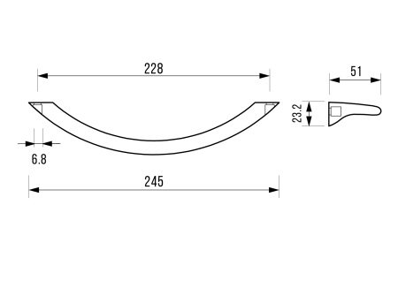 Ручки для чугунных ванн Vinsent Veron VH0015GD