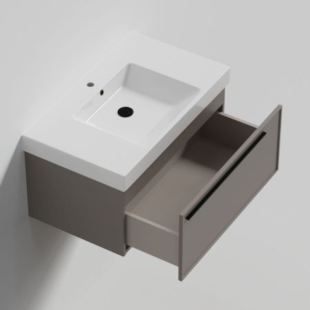 Тумба с раковиной La Fenice ELBA NFNC-01-ELB-C-80-3-80 80х50 подвесная цвет бежевый