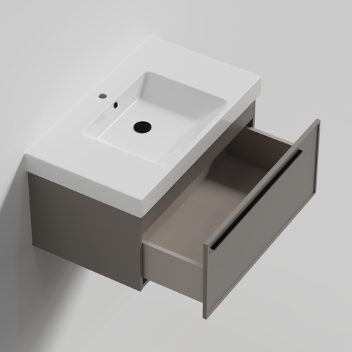 Тумба с раковиной La Fenice ELBA NFNC-01-ELB-C-80-3-80 90х36х49 подвесная цвет бежевый - фото 2