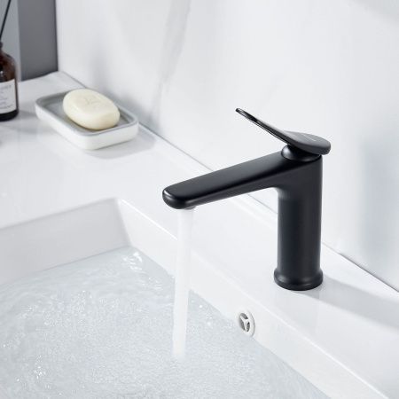 Смеситель Shevanik S4701H на раковину черный