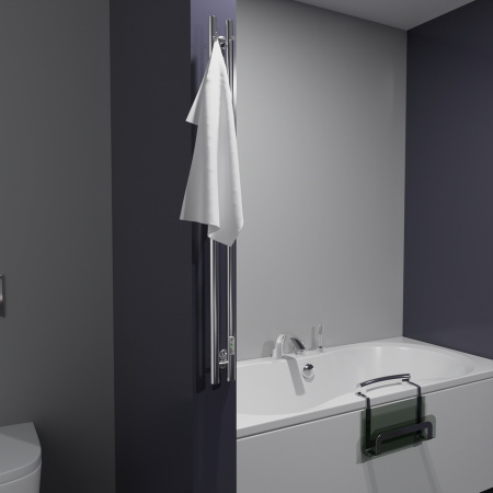 Полотенцесушитель Маргроид Inaro Inaro-1206-025R 9х120 электрический хром