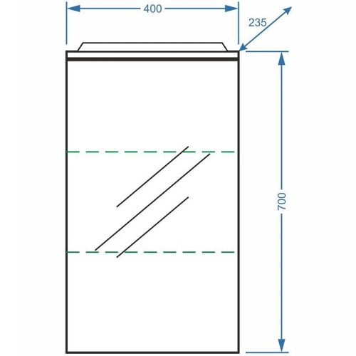 Зеркало-шкаф Stella Polar Концепт SP-00000222 40х24х70 подвесной цвет белый - фото 4
