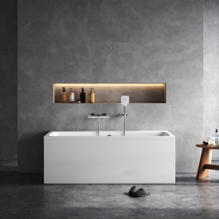 Ванна акриловая Am.Pm Func W84A-150-070W-A 150х70 пристенная прямоугольная без каркаса