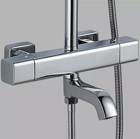 Душевая стойка ALMAes GaLaxy SDI-1803 настенная цвет хром с термостатом