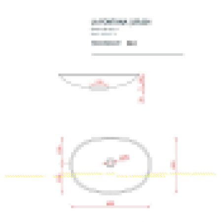 Раковина керамическая Artceram La Fontana 2.0 LFL001 01 00 60х40 накладная цвет белый без отверстий под смеситель