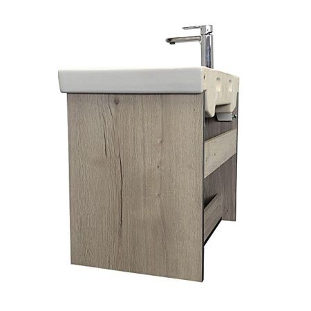 Тумба с раковиной Comforty Вена 00-00008929CF 70х50 подвесная цвет серый