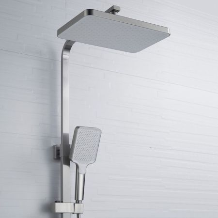 Душевая стойка Shevanik S7036L настенная цвет серый